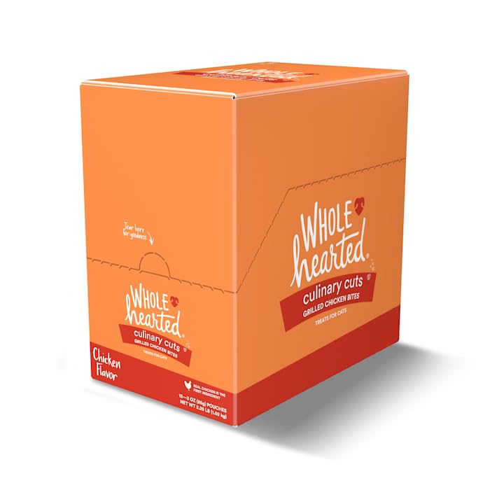  WholeHearted Culinary Cuts Grilled Chicken Bites Treat For Cats, 3 Oz., Case Of 12