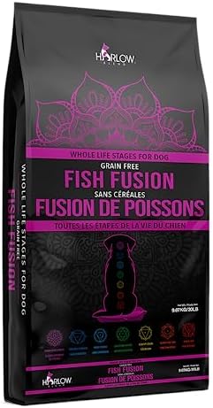  Harlow Blend Healthy Pet All Life Stages Dog Formula, Grain, And GMO Free - 7 Lb Fish Fusion, Other Available Formulas (Lamb & Rice, Chicken, Rice & Vegetable, Fish Fusion)
