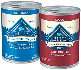  Blue Buffalo Homestyle Recipe Natural Adult Wet Dog Food, Turkey Meatloaf 12.5-oz Can (Pack Of 12)