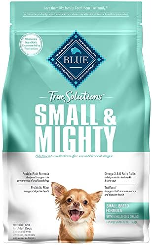  Blue Buffalo True Solutions Small & Mighty Natural Small Breed Adult Dry Dog Food, Chicken 4-lb