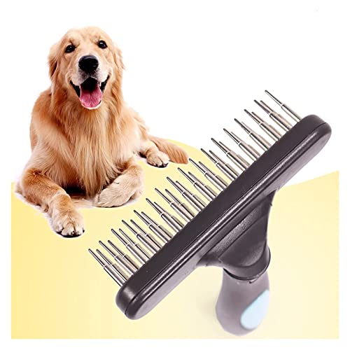  AIRFUL Pet Supplies For Dogs Bed Pet Grooming Brush Shedding And Dematting Undercoat Rake Comb For Dogs And Cats Extra Wide Blue Pet Supplies For Cats Food (Blue, One Size) (Color : Blue)