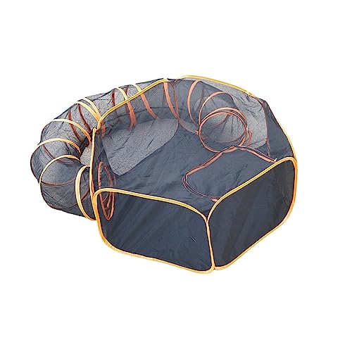  WESTN Outdoor Cat Enclosures Set Of 2, Enclosed Indoor Outdoor Pet Tent, Pop Up Visual Mesh House With Portable Bag, For Kitten Puppy Small Dog Animal, Pet Relaxing, Play