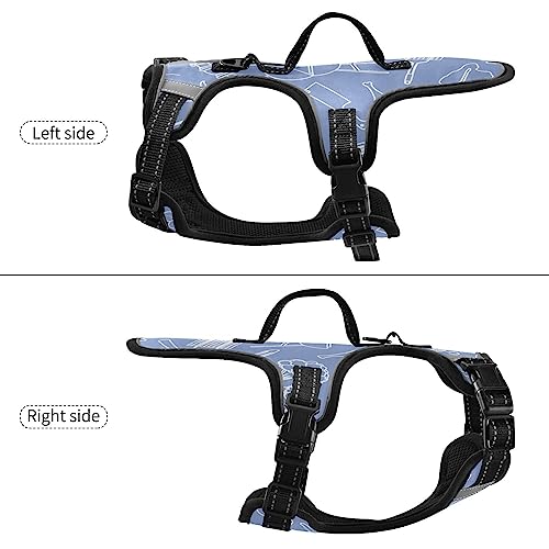  No Pull Dog Harness For Small Dogs Adjustable Pet Vest Harness With Leash Reflective Front Clip Vest With Handle Easy Control For Small Medium Large Dogs Cats Outdoor Walking Grill Barbecue Tools Food