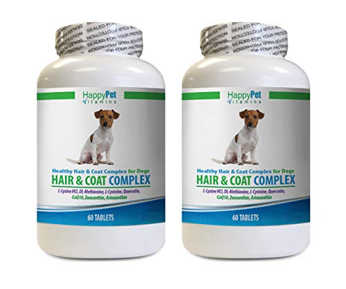  Dog Skin Care Supplements - Dog Hair And Coat Health Complex - Healthy Skin And Nails - Itch Relief - Powerful - Vitamin D For Dogs - 120 Treats (2 Bottles)