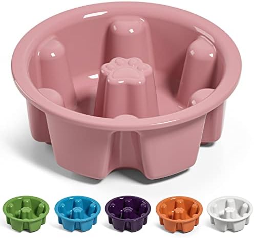  LE TAUCI PET Ceramic Dog Bowl, 2.6 Cups Dog Water Bowl, Weighted Dog Food Bowl Dish For Small Medium Breed, Fit For Dog Bowl Stand With Hole Opening Between 5.75" - 6.25"