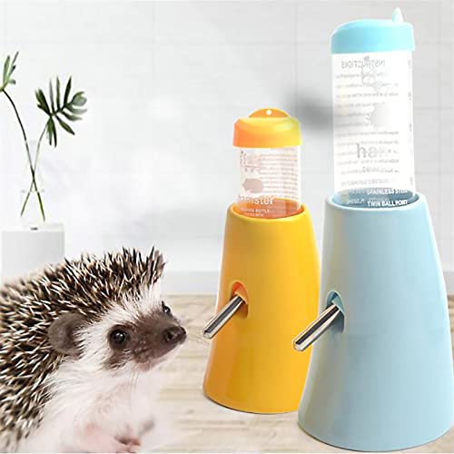 AYENCI Cat Automatic Water, Drinking Holder Hamster Feeder Pet Supplies Water Bottle Base Safe Durable Vertical Ceramics Ceramic Useful Drinker (Color : Blue)