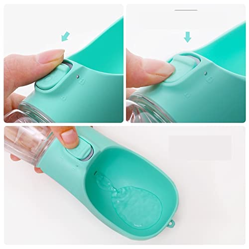  AACARB Cat Water Dispenser, Water Bottle For Dogs, Portable, For Large And Small Dogs, Water Bowl For Outdoor Walking, Travel, Puppies, Dog Accessories (Size : White, Color : 550ml)