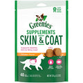 GREENIES Skin & Coat Food Supplements With Fish Oil & Omega 3 Fatty Acids, 40-Count Chicken-Flavor Soft Chews For Adult Dogs