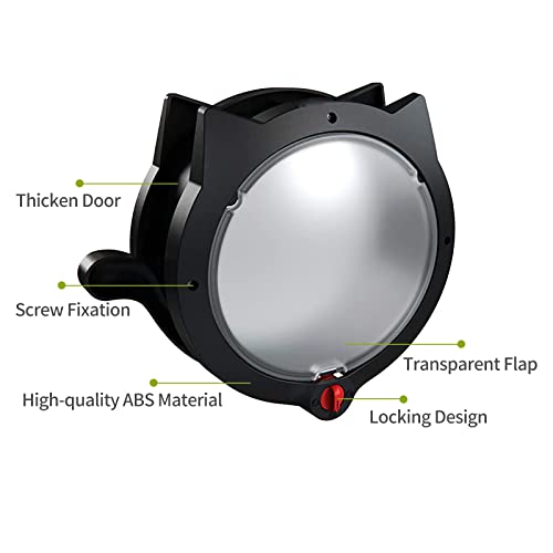  Homtoozhii Cat Door Locking Cat Door For Interior & Exterior Doors Interior Cat Flap For Pets Pet Doors For Cat Easy Installation
