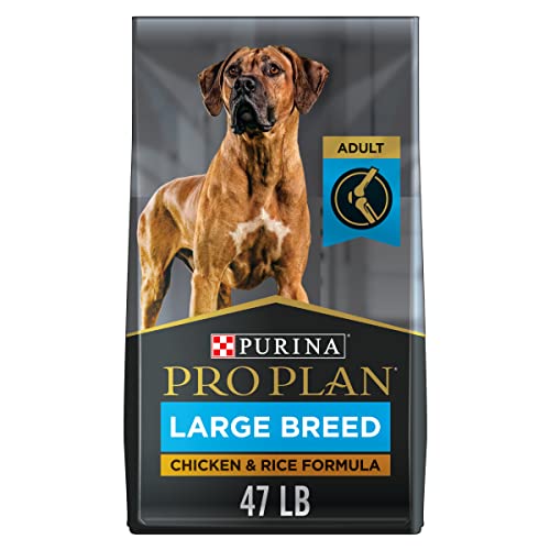  Purina Pro Plan High Protein, Digestive Health Large Breed Dry Dog Food, Chicken And Rice Formula - 47 Lb. Bag