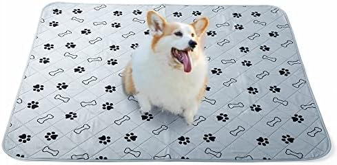  PetGoodie Washable Pee Pads For Dogs | Reusable, Non-Slip & Ultra Absorbent 100% Waterproof Crate Mat For Dogs & Cats | Pet Training Pad For Furniture, Floor & Car Seat Protection (39x35 Inch | 1 Pc)