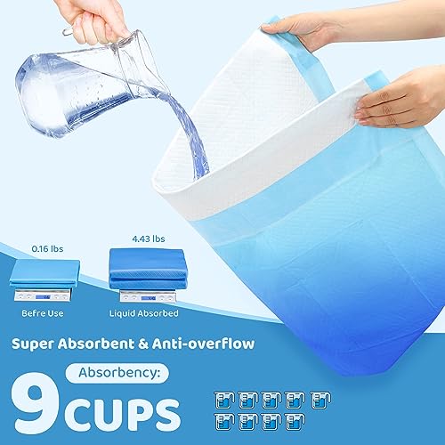  Bulubaky Upgrade Leak-Proof Pet Training And Puppy Pads, Jumbo 36"x36" Pee Pads For Dogs With Thicken Polymer Heavy Absorbency, Quick Dry Disposable Pee Pads For Cats Dogs Rabbit Parrots