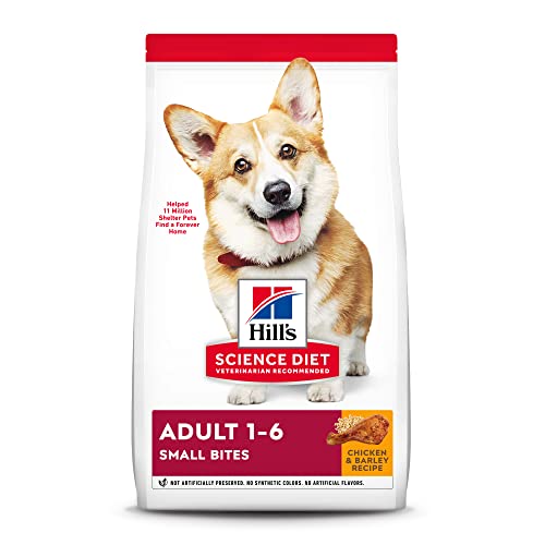 Hill's Science Diet Dry Dog Food, Adult, Small Bites, Chicken & Barley Recipe, 35 Lb. Bag