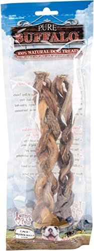  Loving Pets Pure Buffalo Paddy Whack Backstrap Tendon 4-6 Inch Dog Treat, 20-Pack [2-Pack]