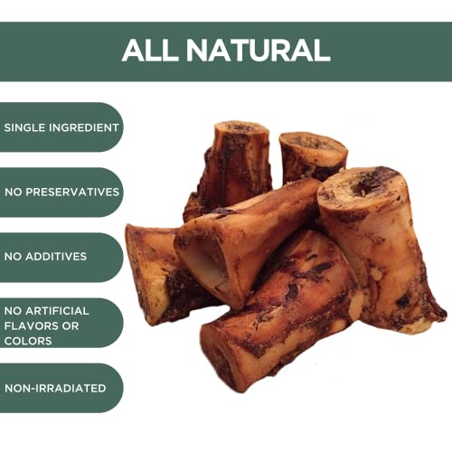  K9 Connoisseur Single Ingredient Dog Bones Made In USA Natural Marrow Filled Dynamo Bone Chew Treats For Small To Medium Breed Aggressive Chewers Dogs - Best Up To 50 Pounds 6 Pack