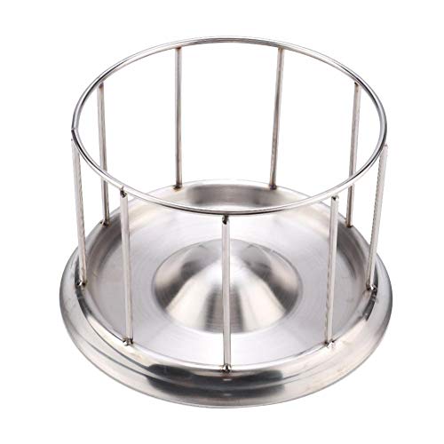  Tortoise Feeding Dish, Stainless Steel Reptile Water Dish Food Bowl For Tortoises Lizards Turtles Chameleon(L)