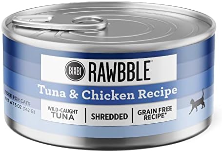  BIXBI Rawbble Tuna Pate Recipe Cans – Grain Free, Protein Rich Wet Cat Food – (2.75 Ounce Cans, Case Of 24)
