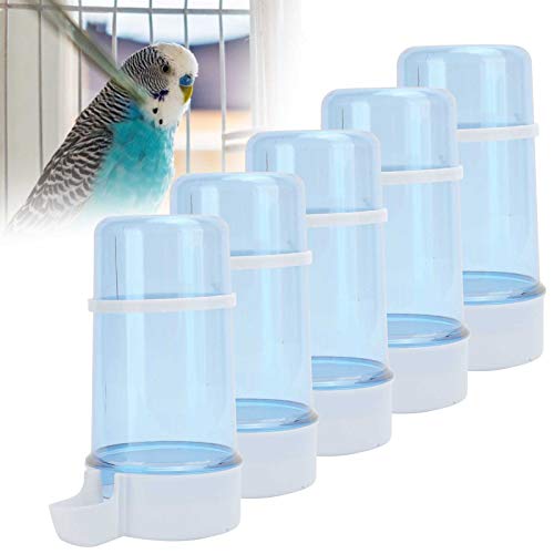  5Pcs 415ml Automatic Feeder,Pet Dry Food Dispenser,Small Pet Feeder For Birds Parrots