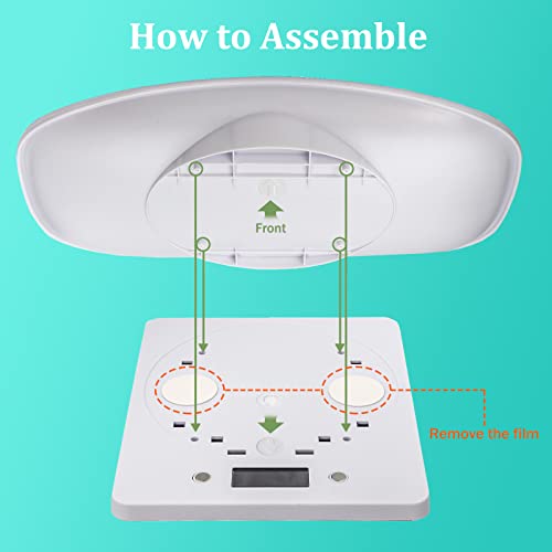  Digital Mini Pet Scale, Small Animal Weight Scale, Portable LCD Electronic Weighing Scale With Tray(Max. 22 Lbs), Multifunction Kitchen Scale For Food/Puppy/Kitten/Lizard/Hamster/Tortoise/Whelping