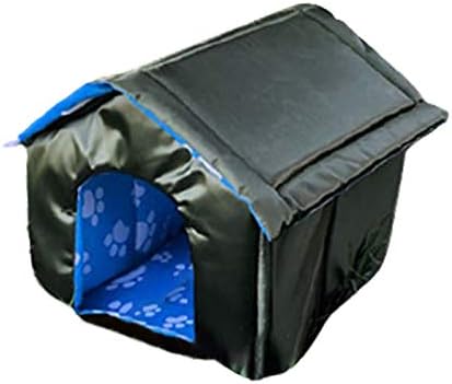  SONGBIRDTH Waterproof Dog House Lovely Wear-Resistant Foldable Pet Shelter For Home,Breathable Cotton Blend,Removable Easy To Clean Camouflage Red M