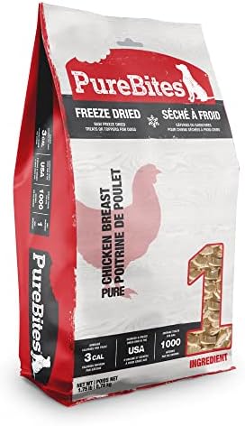 PureBites Freeze Dried RAW Chicken Breast Treats For Dogs, 8.6oz