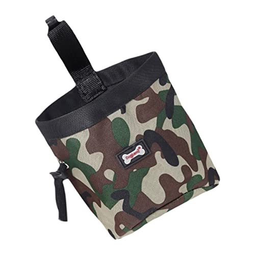  2pcs Outdoor Camouflage X. Coin Cm Dog Cloth Carrier Key Food Toys Pouches Small Carries Use Walking Case Container Snack Kibbles Indoor Toy Purse Holder Training Snacks Bag