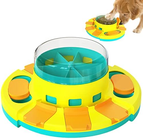  Kubatis Dog Puzzle Toys Level 3 2 1, Dog Treat Puzzle Slow Feeder, Interactive Enrichment Toys For Large/Medium/Small And Smart Dog, Dog Food Dispenser For Boredom And Mental Stimulation (Blue).