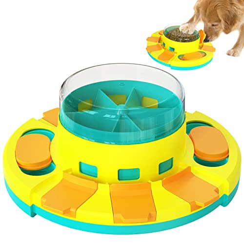  Kubatis Dog Puzzle Toys Level 3 2 1, Dog Treat Puzzle Slow Feeder, Interactive Enrichment Toys For Large/Medium/Small And Smart Dog, Dog Food Dispenser For Boredom And Mental Stimulation (Blue).
