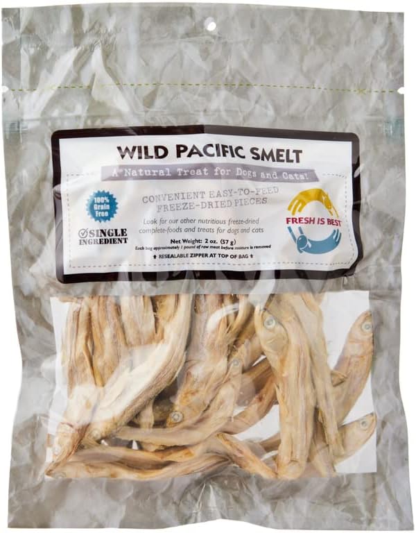  Fresh Is Best - Freeze Dried Healthy Raw Meat Treats For Dogs & Cats - Silverside Minnows