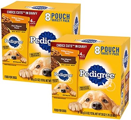  Pedigree Choice Cuts In Gravy Adult Wet Dog Food Variety Packs, 3.5 Ounce - 18 Count (Pack Of 2)
