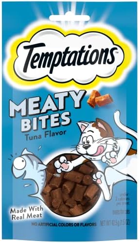  TEMPTATIONS Indoor Care Crunchy And Soft Cat Treats, Chicken Flavor, 2.1 Oz. Pouch (Pack Of 12)