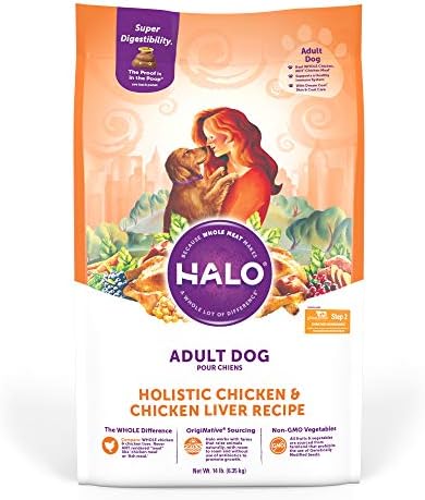  Halo® Holistic Adult Dog Healthy Grains Wild-Caught Salmon & Whitefish Recipe 3.5 Lb