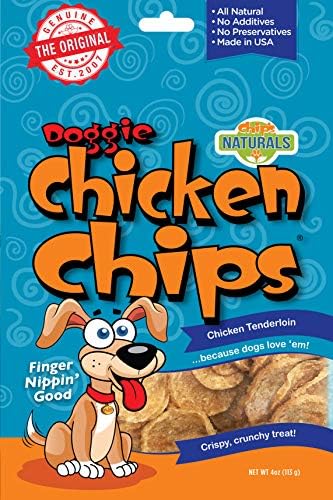  All Natural Chicken Chips- Dog Treats (Small- 4 Oz. Bag)