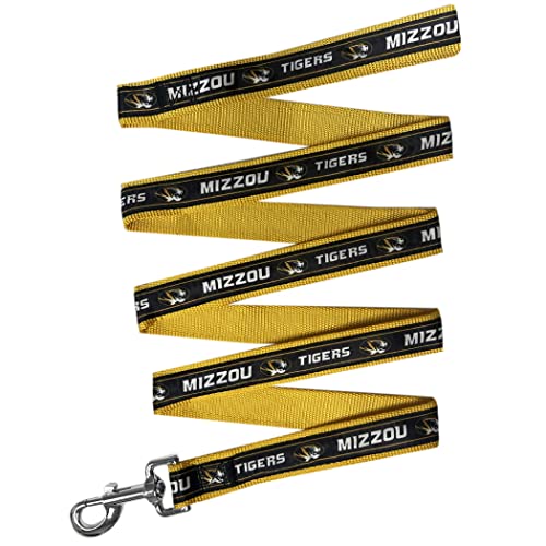  NCAA PET Leash Missouri Tigers Dog Leash, Large Collegiate Team Leash For Dogs & Cats. A Sporty, Shiny & Colorful Cat Leash & Dog Leash Licensed By The College