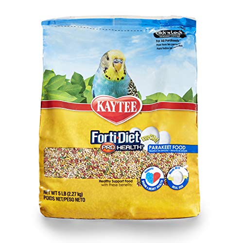  Kaytee Forti-Diet Egg-Cite Parakeet Pet Bird Food, 5 Pound