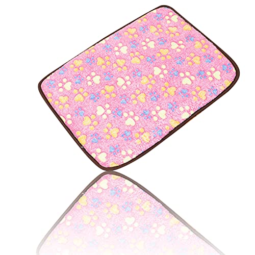  Hnjtkj Pet Dual-Use Mat Cushion Summer Cooling Comfortable And Cool Bamboo Fiber Mat Pet Supplies 40 * 30CM,Pink,40CM*30CM