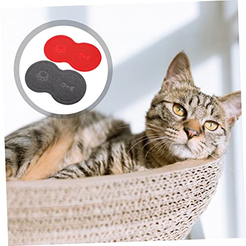  BCOATH Silica Cat Litter 2 Pcs Cat Litter Mat Dog Treat Toy Toys Cat Scratching Toy Pets Pads Dog Water Cushion Nonslip Dish Pads Cat Mat Cat Feeding Pad Claw Grinding Mat Food Food Toy