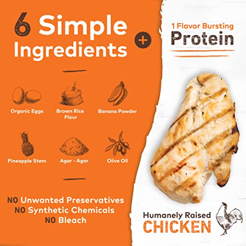  EARTH ANIMAL No Hide Medium Chicken Flavored Natural Rawhide Free Dog Chews Long Lasting Dog Chew Sticks | Dog Treats For Large Dogs | Great Dog Chews For Aggressive Chewers