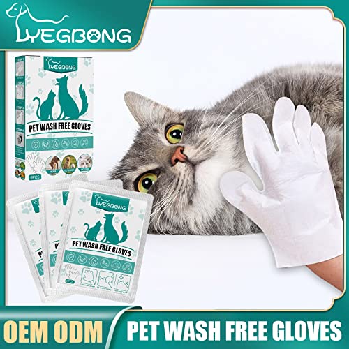  Pet Gloves For Cats And Dogs Bathing And Grooming Easy To Use Just Gently Dry Ideal Pet Wipes3ml Pet Supplies For Dogs Bowls With Storage (B, One Size)