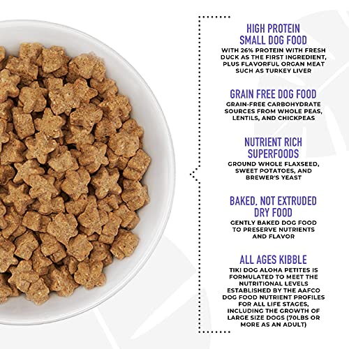 Tiki Dog Born Carnivore For Dogs, Savory Chicken, Peas & Lentils Recipe, Grain Free Baked Kibble For Maximum Nutrition, For Adult Dogs And All Size Breed Dogs, 3.5 Lbs Bag