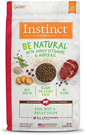  Instinct Be Natural Real Lamb & Oatmeal Recipe Natural Dry Dog Food, 24 Lb. Bag
