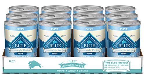  Blue Buffalo Homestyle Recipe Natural Puppy Wet Dog Food, Chicken 12.5-oz Can (Pack Of 12)