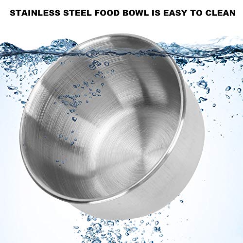  Rehomy Parrot Feeding Bowl Stainless Steel Bird Cage Food Water Feeder For Cockatiel Budgies Parakeet Parrot Lovebirds Finch Pigeon