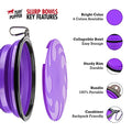  Tuff Pupper SuperBigSlurp - Collapsible Dog Bowls | Convenient Dog Travel Bowls W/Storage Lid | Keeps Pups Hydrated And Full | Portable Dog Water Bowls & Large Travel Bowls For Pets | Patent Pending