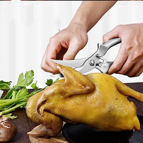  Stainless Steel Chicken Bone Shear, Steel Handle, Kitchen Shear, Chicken, Goose, Fish Clipper, All-steel Shear, Chicken Clipper, Food Clipper