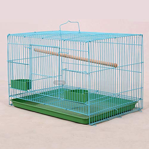 Q-XIAOKEAI,Wire Rectangular Small Cage For Small Birds And Canaries Rekord Equipped Feeders