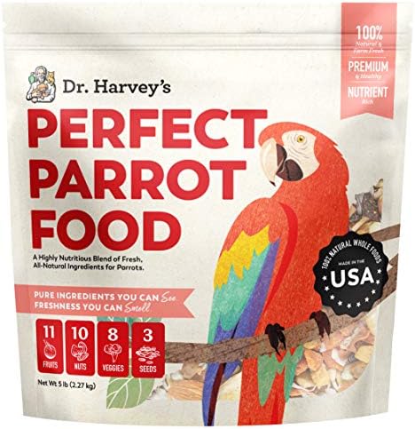  Dr. Harvey's Perfect Parrot Blend - Natural Food For Large Parrots (5 Pounds)
