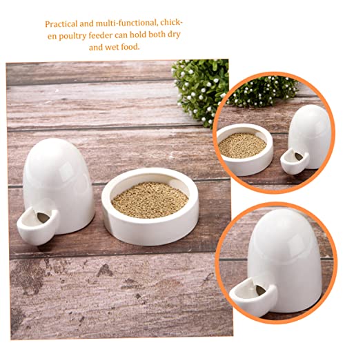  MERRYHAPY 1 Set Rutin Chicken Drinker Containers For Food Pet Feeder Chick Feeder Dog Water Chick Feeding Stand Chicken Water Cups Pigeon Drinker Chicken Food Container Chicken Suppky Manger