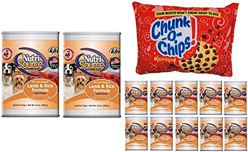  Houndsense Multi Pack Bundles Including Nutrisource Puppy/Dog Can Foods 13oz. - 12pks And Bonus Plush Squeaker Toy. (12Pk - Lamb/Rice)