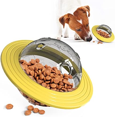  AYENCI Cat Automatic Water, Dog Toy Tumbler Pet Feeder Bite Resistant Interactive Food Treat Ball Dispenser Intellectual Training Food Bowl Pet Supplies (Size : Azul)